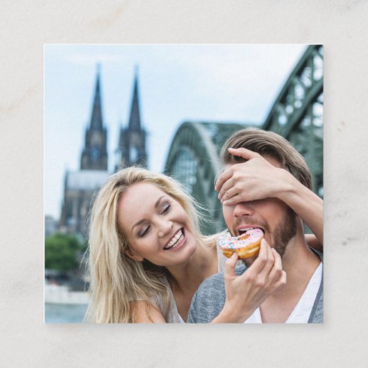 Duitsland Paspoort bruiloft QR Informatiekaartje (Achterkant)