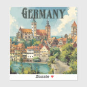 Duitsland poster voor oldtimers sticker (Vel)