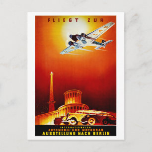 Duitsland Poster voor reizen met tussenlanding ter Briefkaart