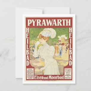 Duitsland, Pyrawarth Heilbad, Kuuroord Cultuur Vin Briefkaart