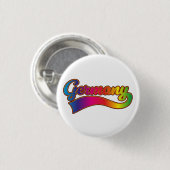 Duitsland Rainbow logo Ronde Button 3,2 Cm (Voorkant /achterkant)