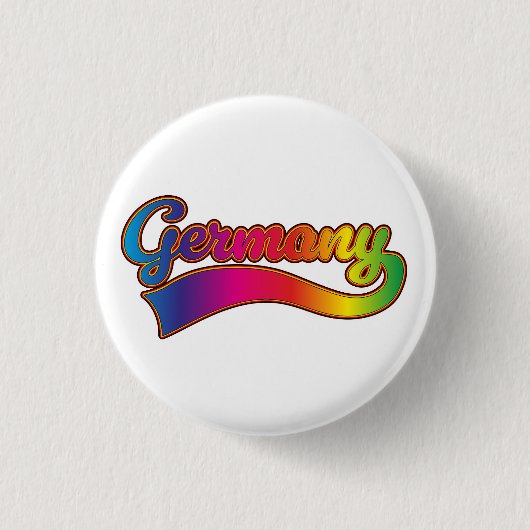 Duitsland Rainbow logo Ronde Button 3,2 Cm (Voorkant)