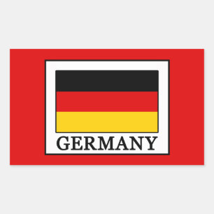 Duitsland Rechthoekige Sticker