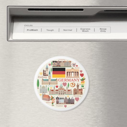 Duitsland reispictogrammen magneet (Insitu (Vaatwasser))