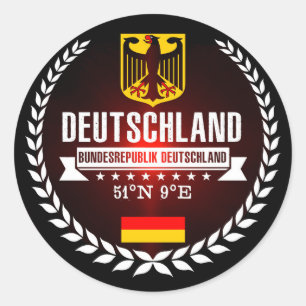 Duitsland Ronde Sticker
