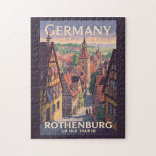 Duitsland Rothenburg ob der Tauber Illustratie Kun Legpuzzel