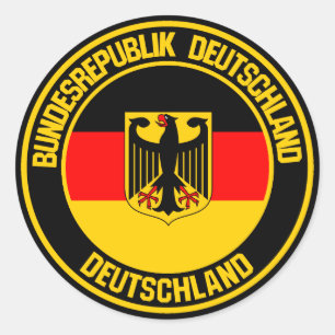 Duitsland Round Emblem Ronde Sticker