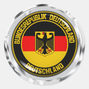 Duitsland Round Emblem Ronde Sticker
