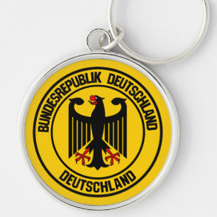 Duitsland Round Emblem Sleutelhanger