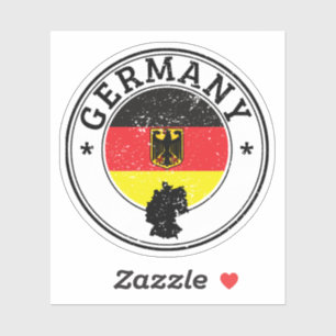 Duitsland Seal Sticker Ronde Vlag Voor Laptop Boek