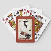 Duitsland - Skier Jumping Speelkaarten (Achterkant)