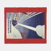 Duitsland - Skiing in the Black Forest Fleece Deken (Voorkant (Horizontaal))