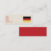 Duitsland - Skinny Mini Visitekaartje (Voorkant / Achterkant)