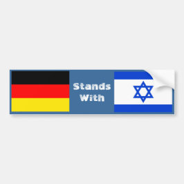 Duitsland staat met Israël Bumpersticker