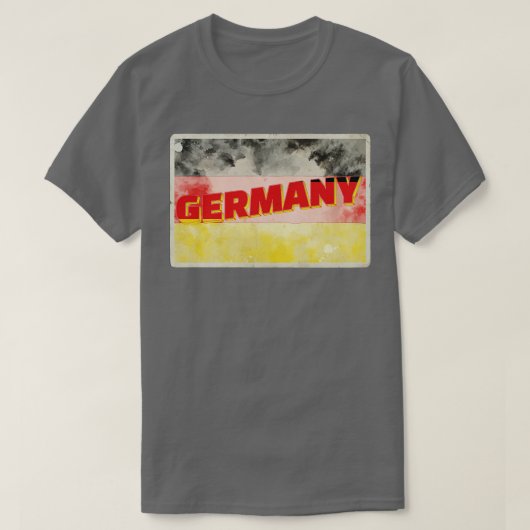 Duitsland  stijl retro souvenir t-shirt (Design voorkant)