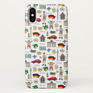 Duitsland   Symbolen Patroon iPhone X Hoesje