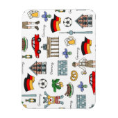 Duitsland | Symbolen Patroon Magneet (Verticaal)