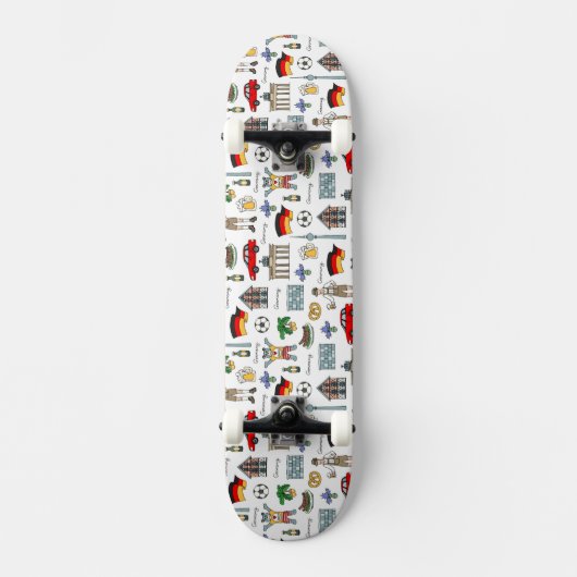 Duitsland | Symbolen Patroon Skateboard (Voorkant)
