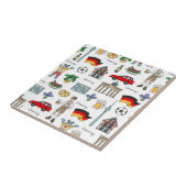 Duitsland | Symbolen Patroon Tegeltje (Zijkant)