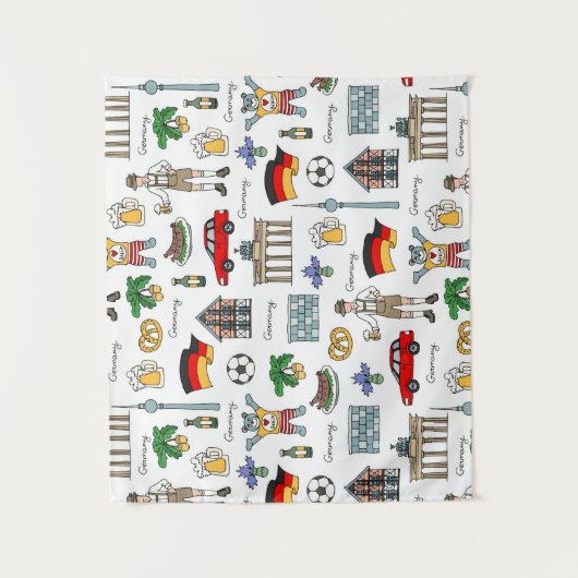 Duitsland | Symbolen Patroon Wandkleed (Voorkant)