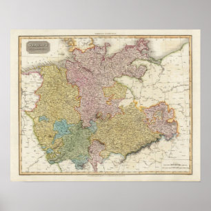 Duitsland ten noorden van de Mayan Poster