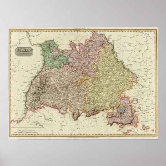 Duitsland ten zuiden van de Mayan Poster (Voorkant)