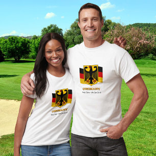 Duitsland Tshirt, houd kalm, patriottische Duitse T-shirt