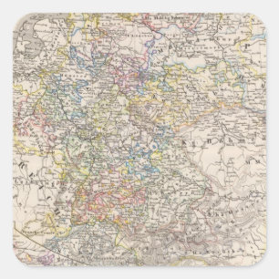 Duitsland van 1649 tot 1792 vierkante sticker