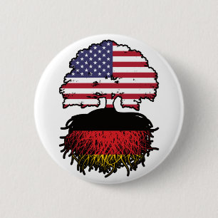 Duitsland - Verenigde Staten Amerika Ronde Button 5,7 Cm