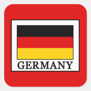 Duitsland Vierkante Sticker