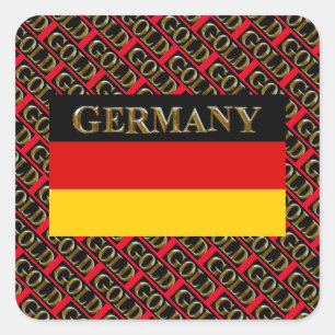 DUITSLAND    VIERKANTE STICKER