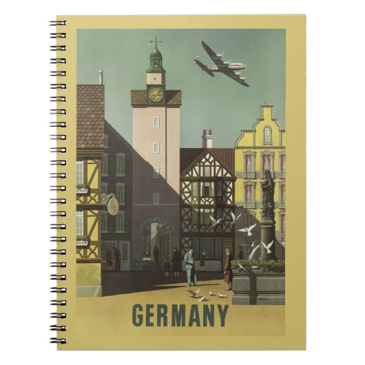 DUITSLAND Vintage Travel notebook Notitieboek (Voorkant)