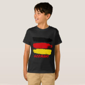 Duitsland vlag design t-shirt (Voorkant volledig)