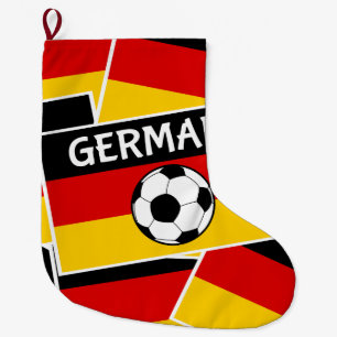 Duitsland Vlag Football Grote Kerstsok