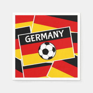 Duitsland Vlag Football Servetten
