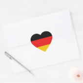 Duitsland Vlag Hart Sticker (Envelop)