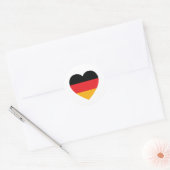 Duitsland Vlag Hart Sticker (Envelop)