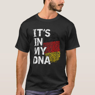 Duitsland Vlag Het zit in mijn DNA Duitse wortels T-shirt