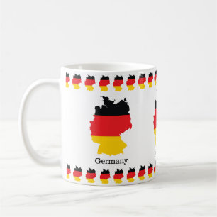 Duitsland Vlag in kaart Souvenir Design Koffiemok