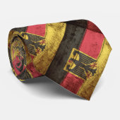 Duitsland vlag op oude houten korrels stropdas (Opgerold)