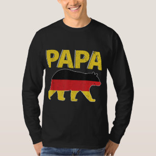 Duitsland Vlag Papa Beer Duitse Pap Vaderdag GIF T-shirt