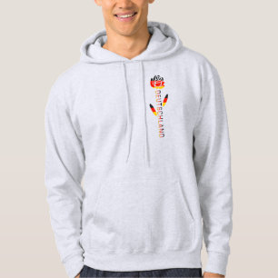 Duitsland Vlag Roos Hoodie