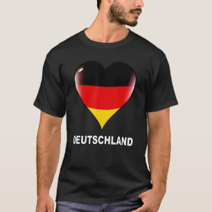 Duitsland Vlag Van Duits Ik Hou Van Hart Duits Ge T-shirt