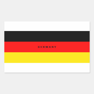 Duitsland - Vlag van Duitsland Rechthoekige Sticker