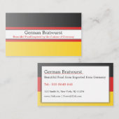 Duitsland vlag, volledig Visitekaartje (Voorkant / Achterkant)