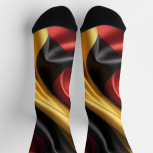 Duitsland vlag zijde textuur sokken