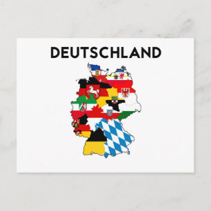 duitsland - vlaggenkaart briefkaart
