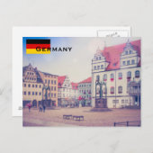 Duitsland vliegreizen toerisme briefkaart (Voorkant / Achterkant)