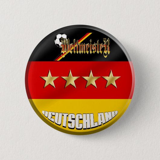 Duitsland Voetbal Ronde Button 5,7 Cm (Voorkant)