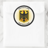 Duitsland Wapen Cirkelvorm Ronde Sticker (Tas)